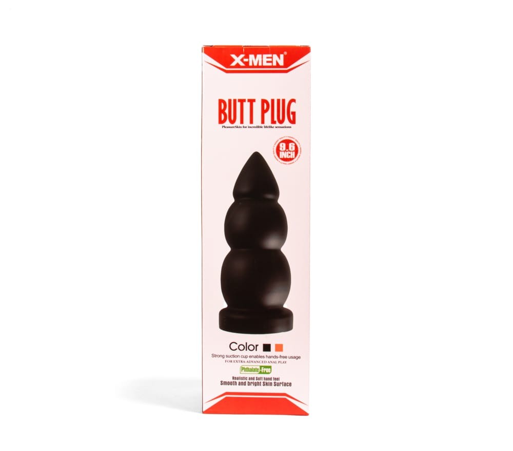 X-MEN - X-MEN 9.6 INCH BUTT PLUG BLACK