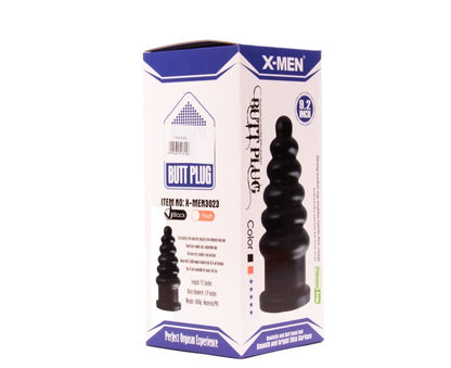 X-MEN - X-MEN 9.2 INCH BUTT PLUG BLACK