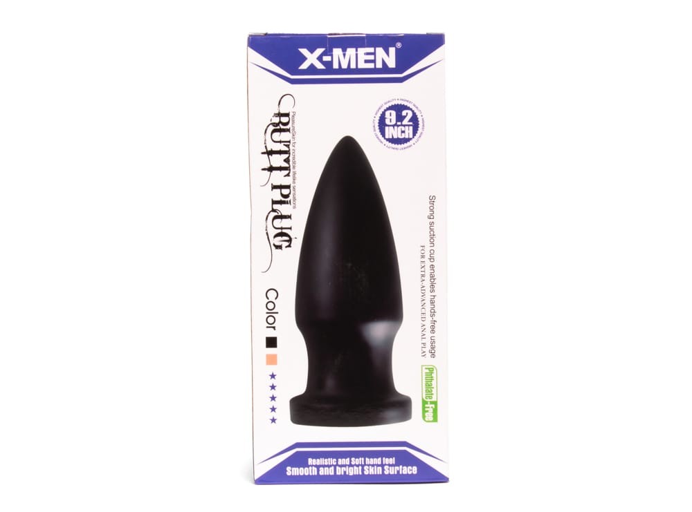 X-MEN - X-MEN 9.2 INCH BUTT PLUG BLACK