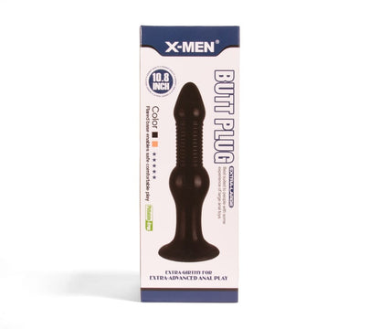 X-MEN - X-MEN 10.8 INCH BUTT PLUG BLACK