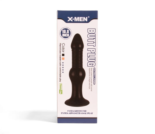 X-MEN - X-MEN 10.8 INCH BUTT PLUG BLACK