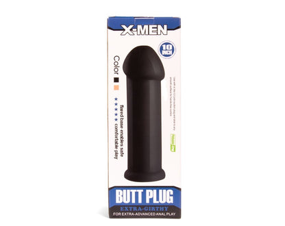 X-MEN - X-MEN 10 INCH BUTT PLUG BLACK