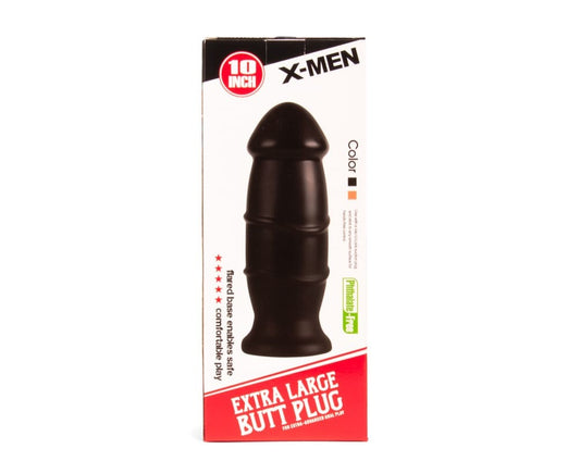 X-MEN - X-MEN 10 INCH BUTT PLUG BLACK