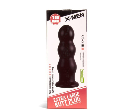 X-MEN - X-MEN 10 INCH BUTT PLUG BLACK