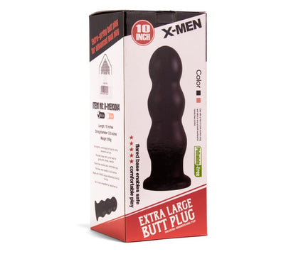 X-MEN - X-MEN 10 INCH BUTT PLUG BLACK