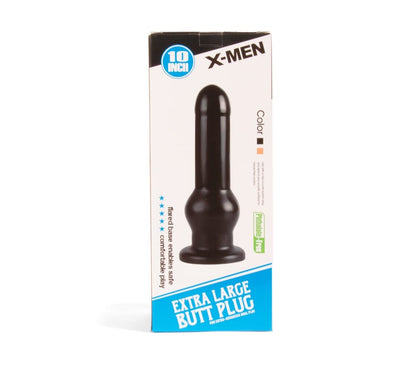 X-MEN - X-MEN 10 INCH BUTT PLUG BLACK