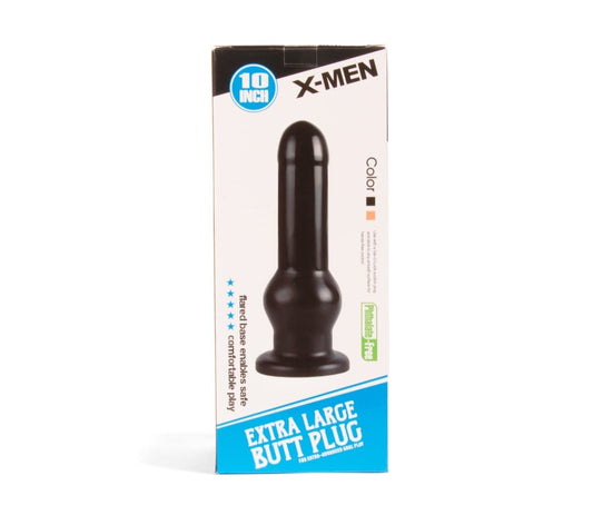 X-MEN - X-MEN 10 INCH BUTT PLUG BLACK