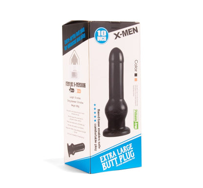 X-MEN - X-MEN 10 INCH BUTT PLUG BLACK