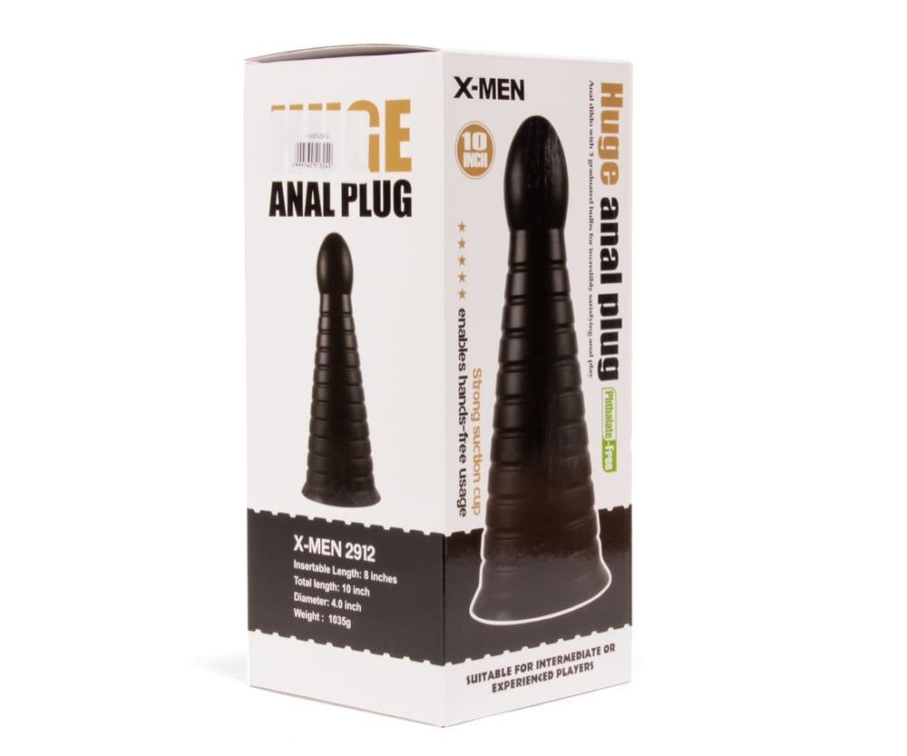 X-MEN - X-MEN 10 INCH HUGE ANAL PLUG BLACK