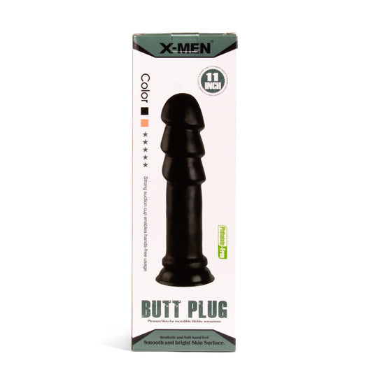 X-MEN - X -MEN 11 INCH BUTT PLUG BLACK