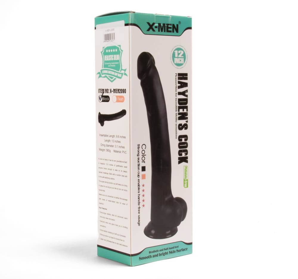 X-MEN - X-MEN HAYDEN’S 12 INCH COCK BLACK
