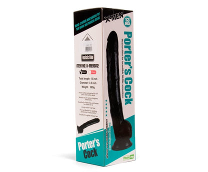 X-MEN - X-MEN PORTER'S 13 INCH COCK BLACK