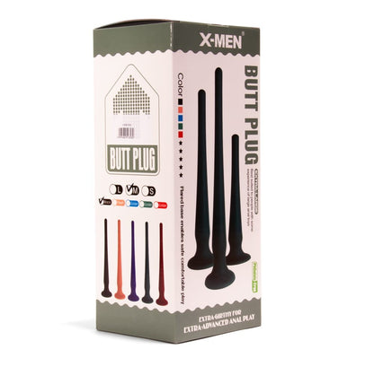 X-MEN - X-MEN BUTT PLUG SIZE M BLACK