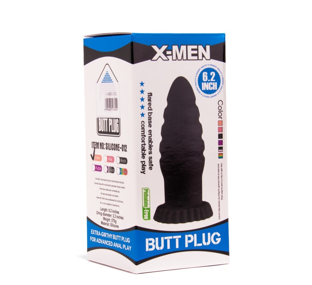 X-MEN - X-MEN 6.2 INCH BUTT PLUG FLESH