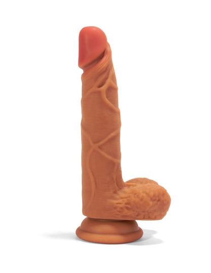 X-MEN - XMEN 7.6 INCH DOUBLE LAYER SILICON DILDO BROWN_B0O50_1