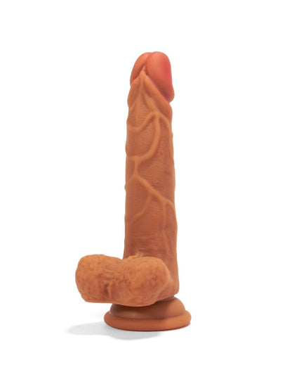 X-MEN - XMEN 7.6 INCH DOUBLE LAYER SILICON DILDO BROWN_B0O50_1