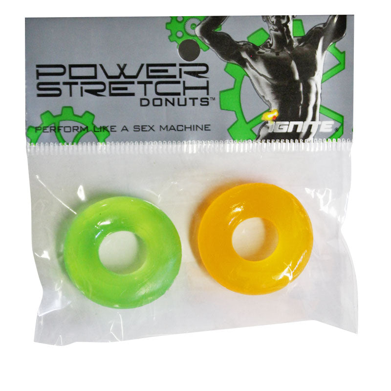 SI NOVELTIES - SI POWER STRETCH DONUTS 2PK ORANGE/GREEN