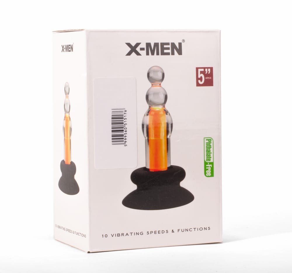 X-MEN - X-MEN 10 SPEEDS VIBRATING BEADED PLUG_B15O50_1