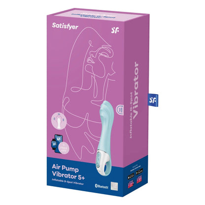 SATISFYER - AIR PUMP VIBRATOR 5+ BLUE