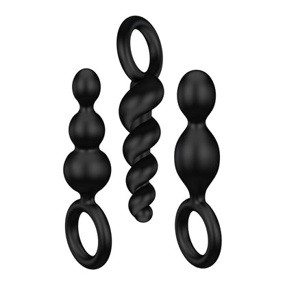 SATISFYER - SATISFYER BOOTY CALL (SET OF 3) BLACK