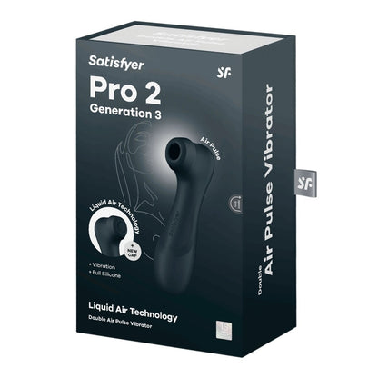 SATISFYER - PRO 2 GENERATION 3 WITH LIQUID AIR BLACK