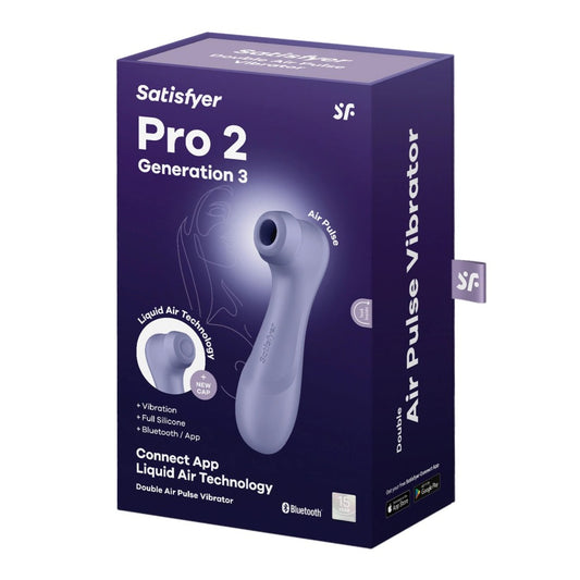 SATISFYER - PRO 2 GENERATION 3 WITH LIQUID AIR LILAC BLUETOOTH/APP
