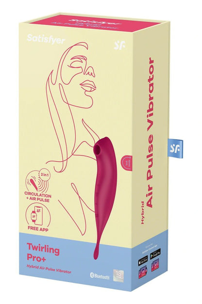 SATISFYER - TWIRLING PRO CONNECT APP DARK RED