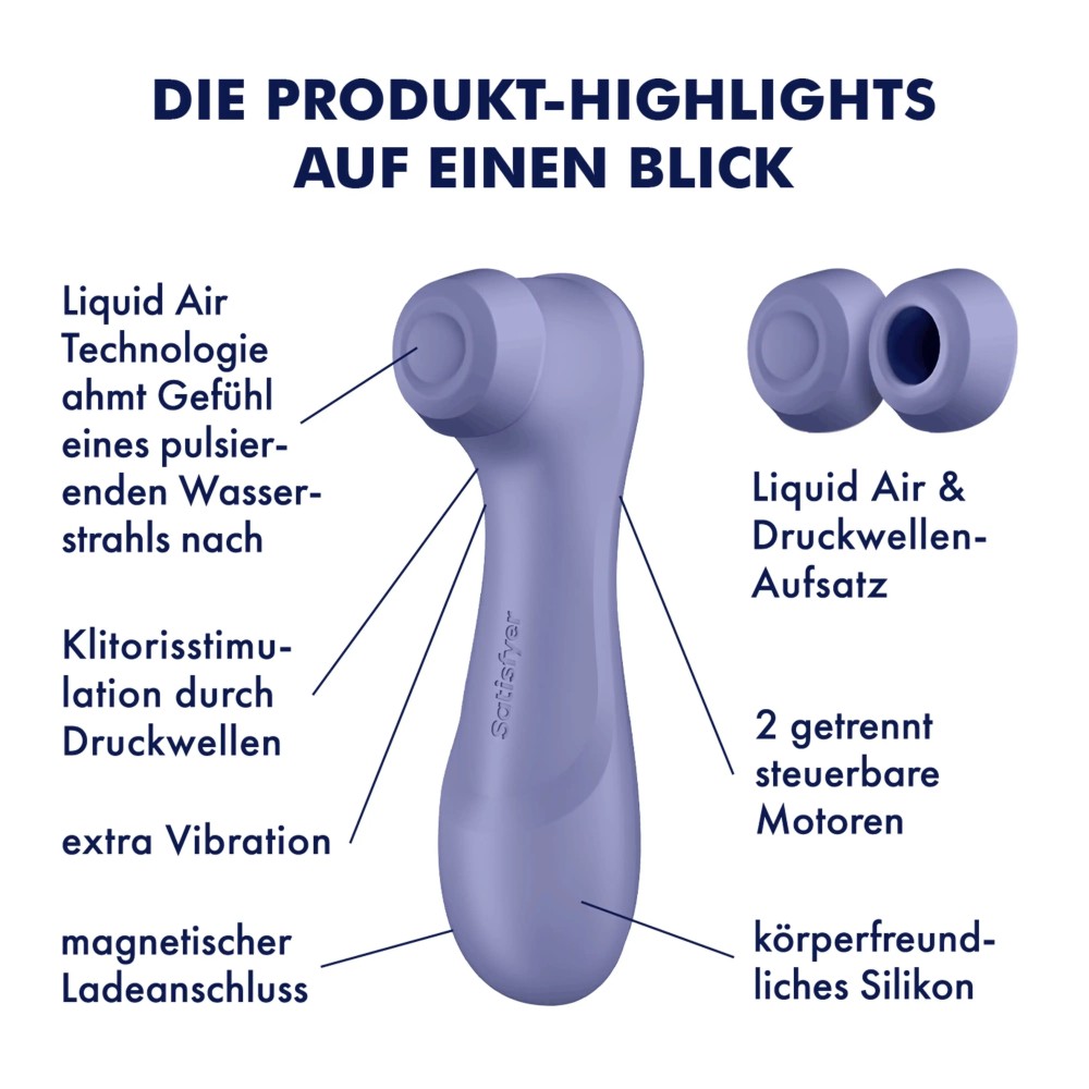 SATISFYER - PRO 2 GENERATION 3 WITH LIQUID AIR LILAC