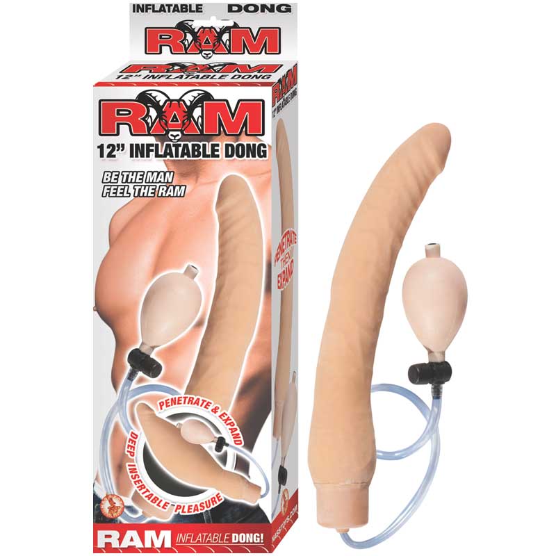 NASSTOYS - RAM 12IN. INFLATABLE DONG (WHITE)