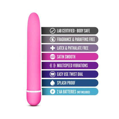 BLUSH - ROSE LUXURIATE CLASSIC SLIMLINE VIBRATOR
