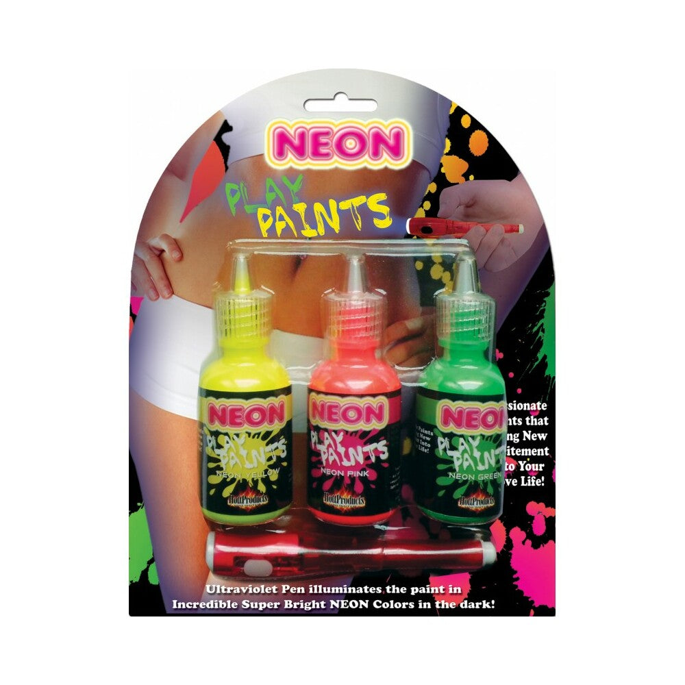 NEON BODY PAINTS 3PK CARD