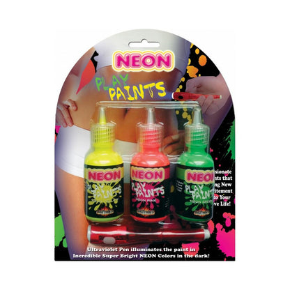 HOTT PRODUCTS - NEON BODY PAINTS 3PK CARD
