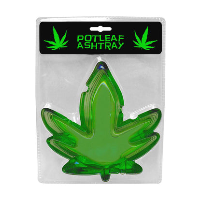 POT LEAF ASHTRAY GREEN
