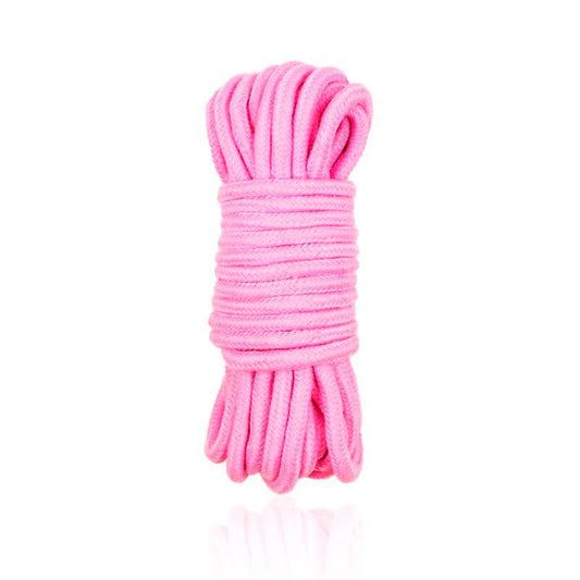 LATETOBED BDSM LINE - 5 METER BONDAGE COTTON ROPE PINK