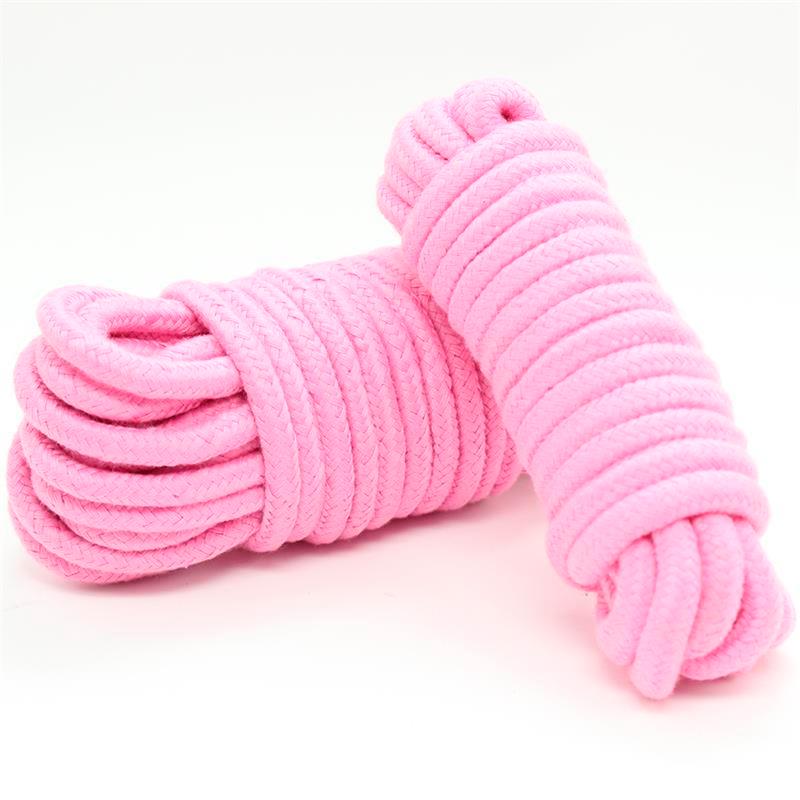LATETOBED BDSM LINE - 5 METER BONDAGE COTTON ROPE PINK