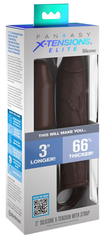FANTASY X-TENSIONS ELITE - 3" SILICONE X-TENSION WITH STRAP