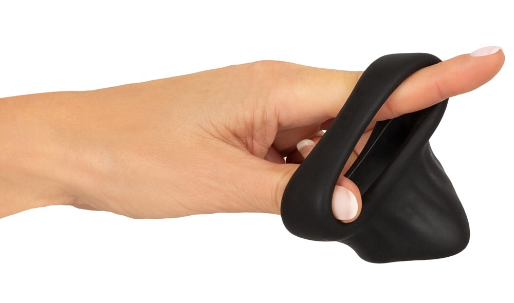 ERECTO - COCK RING WITH BALL STRETCHER
