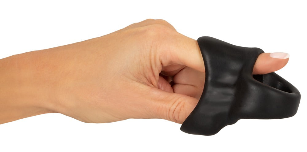 ERECTO - COCK RING WITH BALL STRETCHER