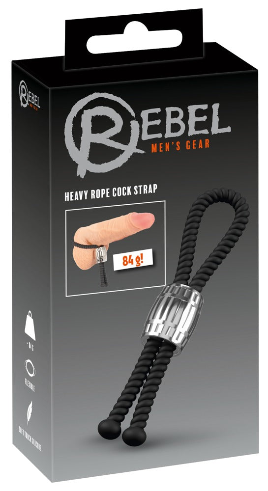 REBEL - HEAVY ROPE COCK STRAP