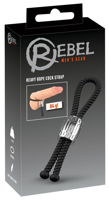 REBEL - HEAVY ROPE COCK STRAP