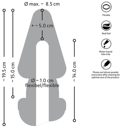 NATURE SKIN - 2IN1 BUTT PLUG & EXTENSION