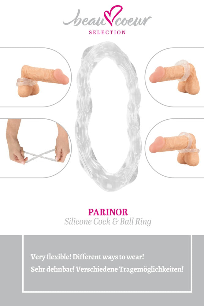BEAU COEUR - PARINOR SILICONE COCK & BALL RING