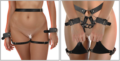 BAD KITTY - HARNESS WITH CUFFS