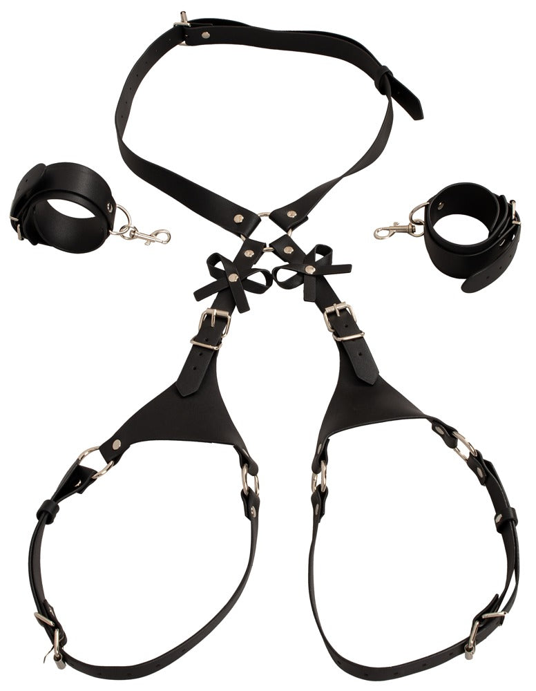 BAD KITTY - HARNESS WITH CUFFS