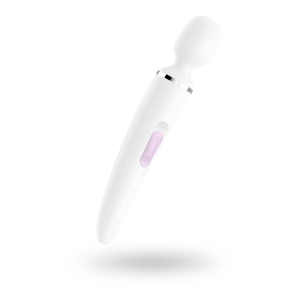 SATISFYER - WAND-ER WOMAN (WHITE/CHROME)