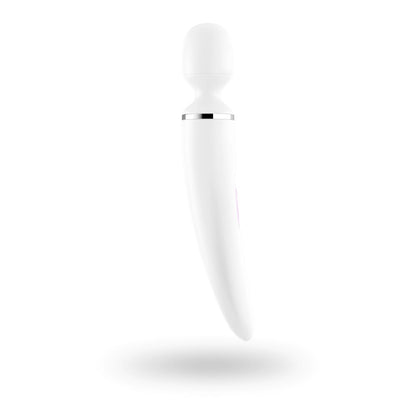 SATISFYER - WAND-ER WOMAN (WHITE/CHROME)