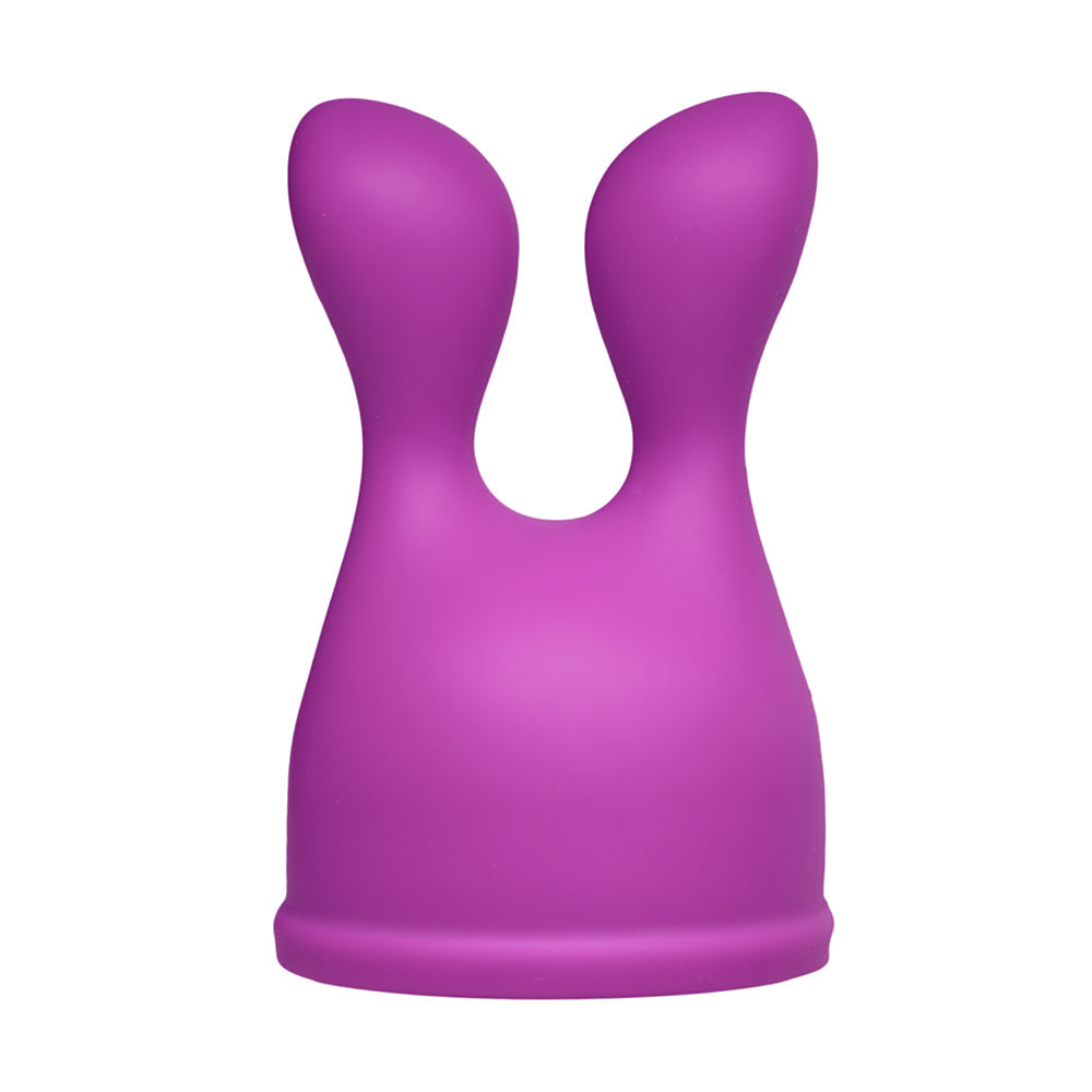 WAND ESSENTIALS BLISS TIPS DUAL STIMULATION SILICONE ATTACHMENT PURPLE