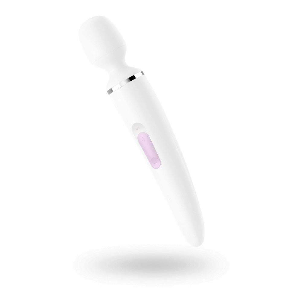 SATISFYER - WAND-ER WOMAN (WHITE/CHROME)