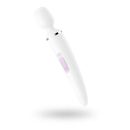 SATISFYER - WAND-ER WOMAN (WHITE/CHROME)