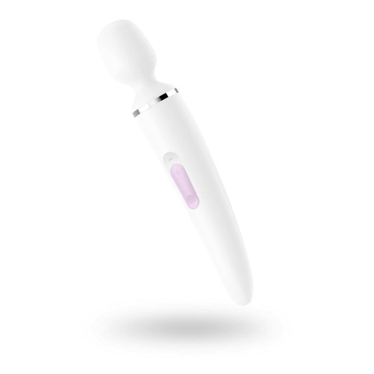 SATISFYER - WAND-ER WOMAN (WHITE/CHROME)